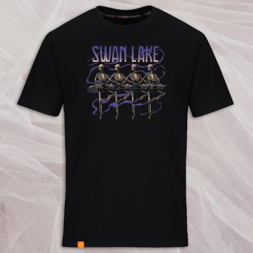 PS-35-Swan-Lake-czarna-koszulka-meska-premium