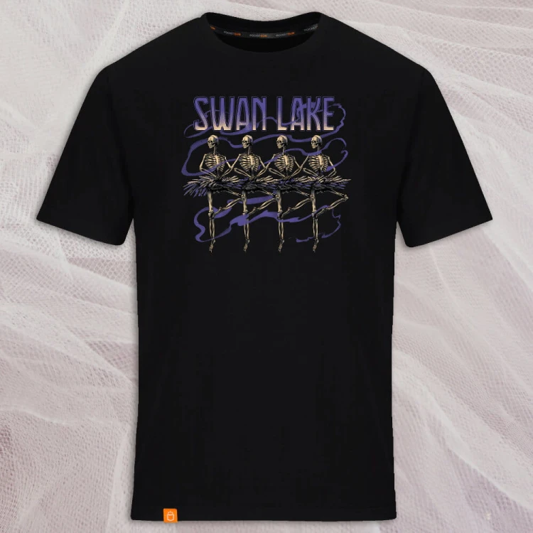 PS-35-Swan-Lake-czarna-koszulka-meska-premium