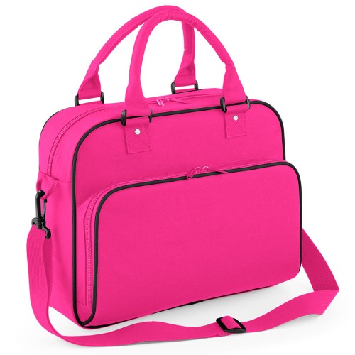BG145-fuchsia-black-dziecieca-torba-na-ramie-BAGBASE-Dance