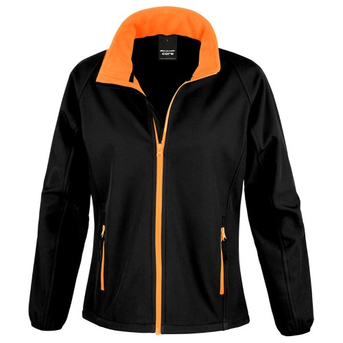 R231F-black-orange-lekka-kurtka-damska-softshell-RESULT-CORE