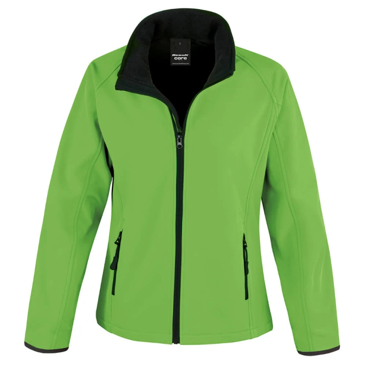 R231F-vivid-green-black-lekka-kurtka-damska-softshell-RESULT-CORE