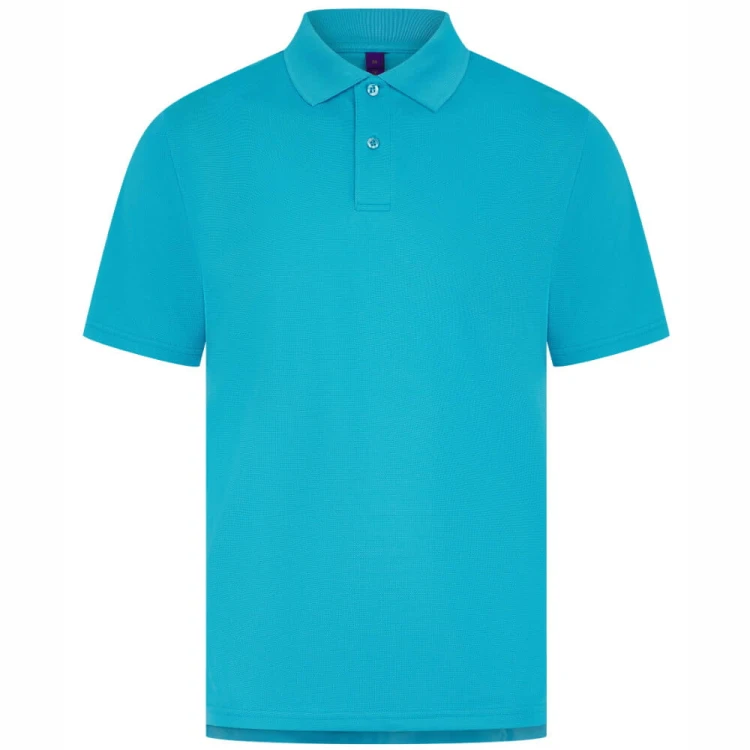 H475-turquoise-meska-funkcjonalna-koszulka-polo-HENBURY-Coolplus