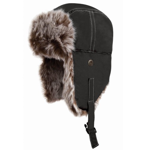RC056X-jet-black-czapka-zimowa-Sherpa-z-nausznikami-RESULT-Classic