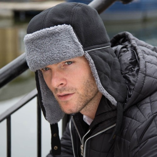 RC032X-black-grey-czapka-zimowa-Sherpa-RESULT-WINTER-ESSENTIALS-Ocean-Trapper