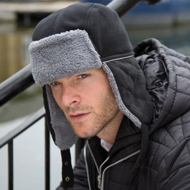 RC032X-black-grey-czapka-zimowa-Sherpa-RESULT-WINTER-ESSENTIALS-Ocean-Trapper