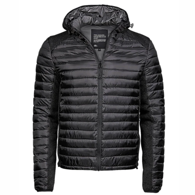 9610-black-black-melange-meska-kurtka-pikowana-z-kapturem-TEE-JAYS-Crossover