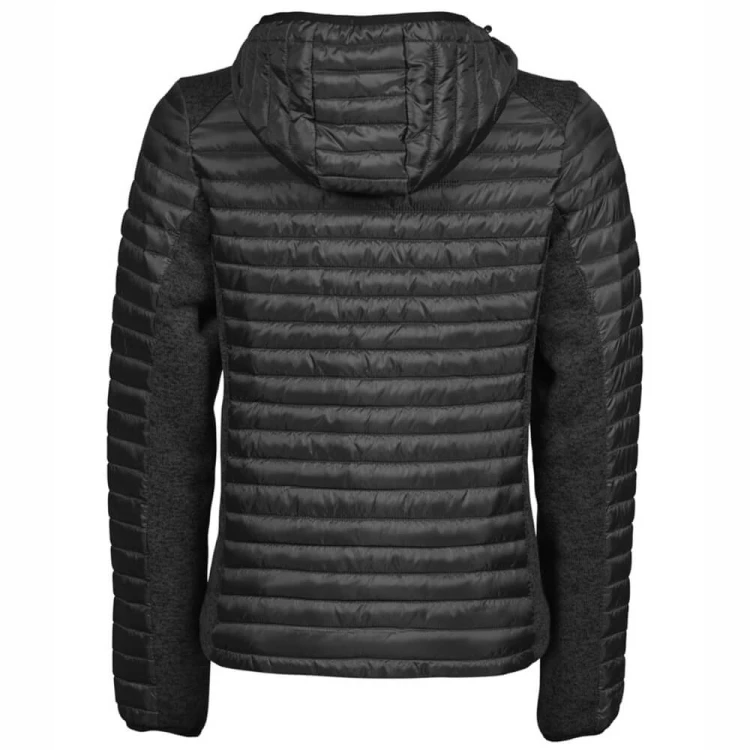 9611-black-black-melange-damska-kurtka-pikowana-z-kapturem-TEE-JAYS-Crossover-back