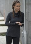 Bluza sportowa damska z kapturem kominowym JUST COOL®