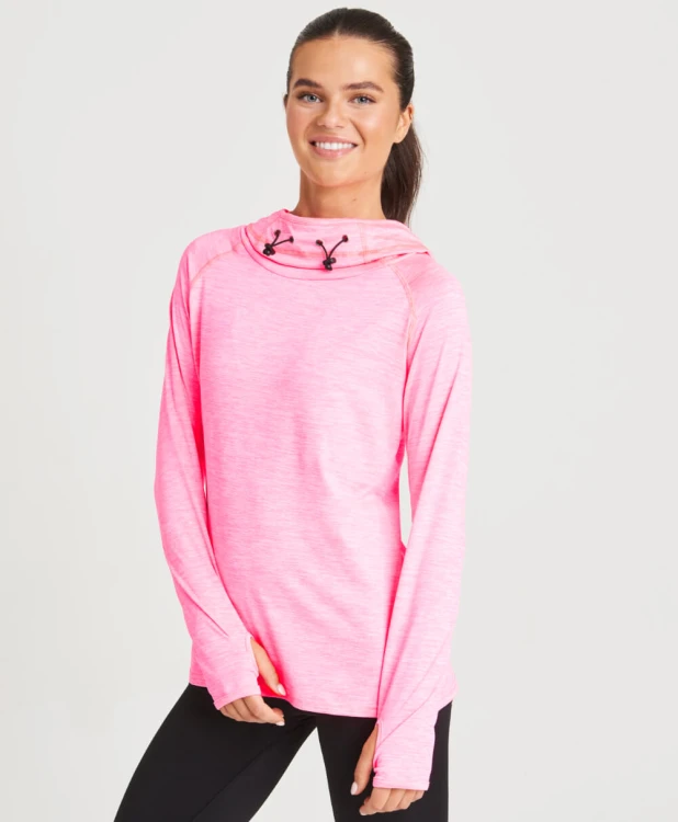 JC038-electric-pink-melange-bluza-sportowa-damska-z-kapturem-kominowym-JUST-COOL