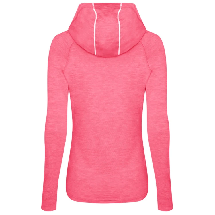 JC038-electric-pink-melange-bluza-sportowa-damska-z-kapturem-kominowym-JUST-COOL-back