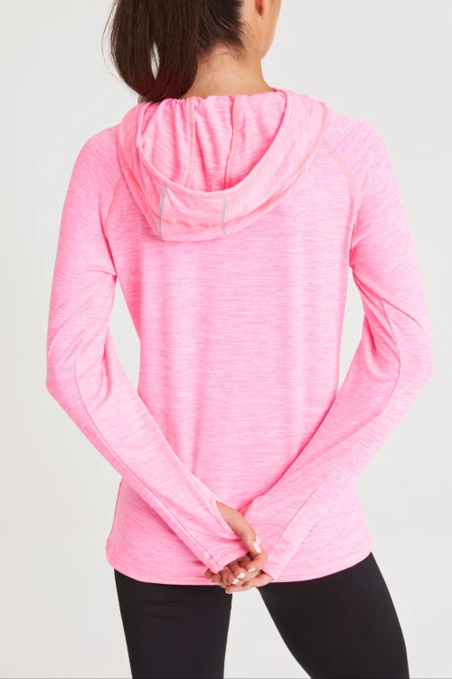 JC038-electric-pink-melange-bluza-sportowa-damska-z-kapturem-kominowym-JUST-COOL-back