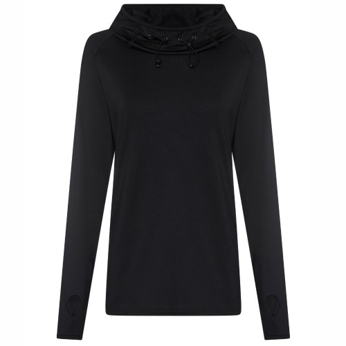 JC038-jet-black-bluza-sportowa-damska-z-kapturem-kominowym-JUST-COOL
