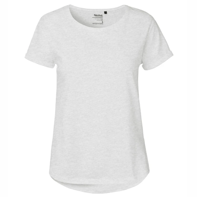 O80012-ash-grey-damska-koszulka-z-bawelny-organicznejNEUTRAL-Roll-Up-Sleeve