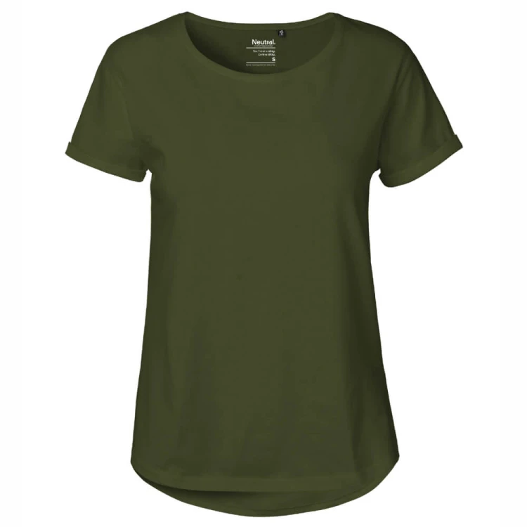 O80012-military-damska-koszulka-z-bawelny-organicznejNEUTRAL-Roll-Up-Sleeve