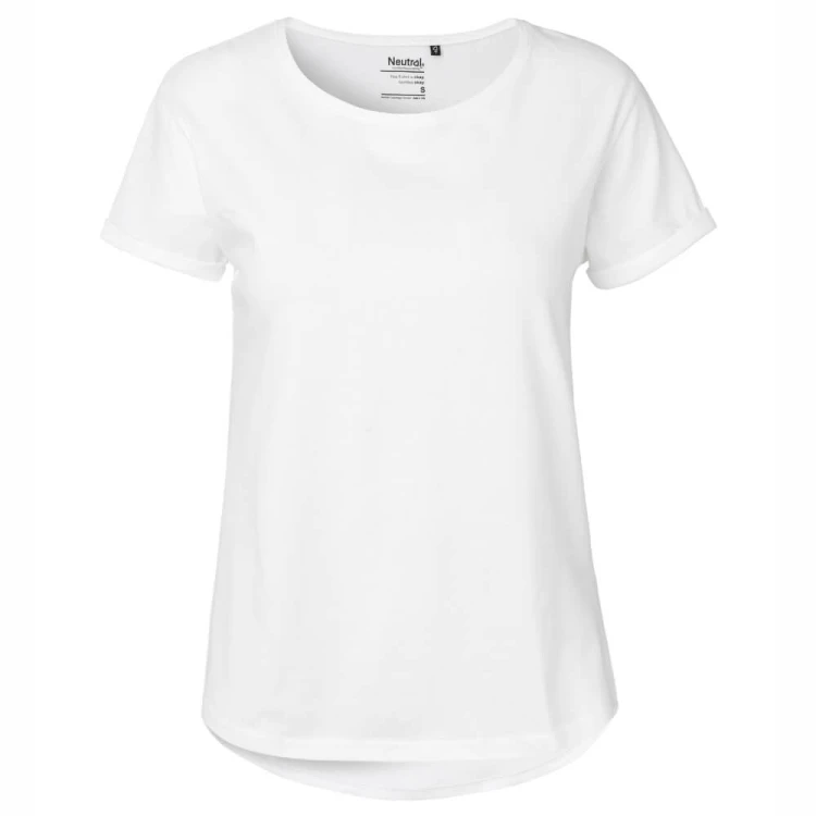 O80012-white-damska-koszulka-z-bawelny-organicznejNEUTRAL-Roll-Up-Sleeve