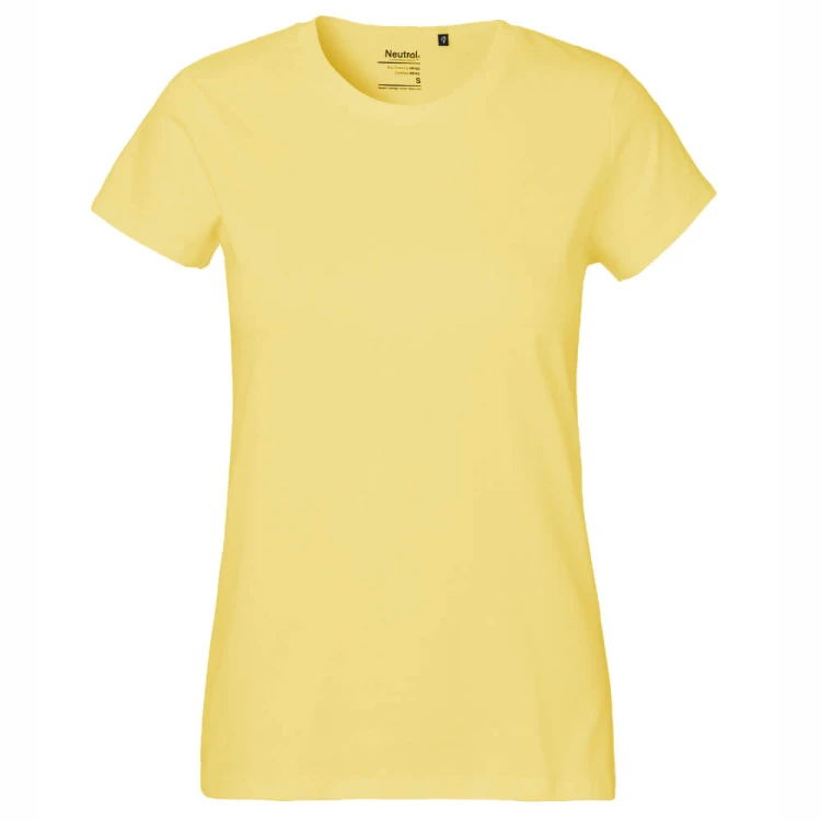 O80001-dusty-yellow-damska-koszulka-z-bawelny-organicznej-NEUTRAL-Classic