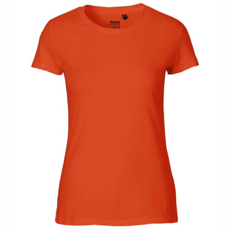 O80001-orange-damska-koszulka-z-bawelny-organicznej-NEUTRAL-Classic