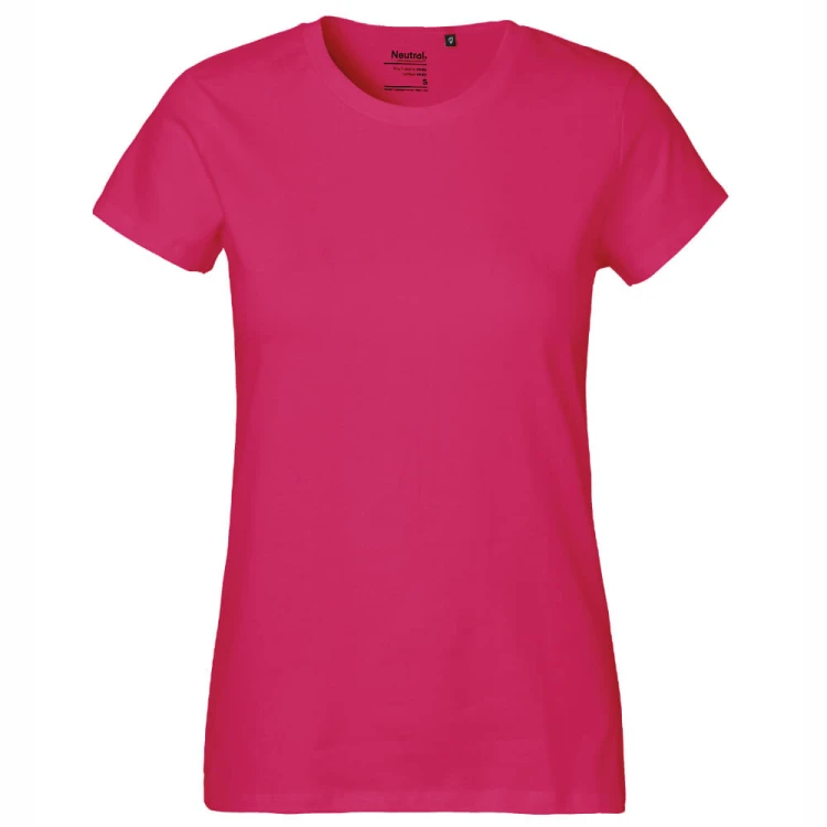 O80001-pink-damska-koszulka-z-bawelny-organicznej-NEUTRAL-Classic