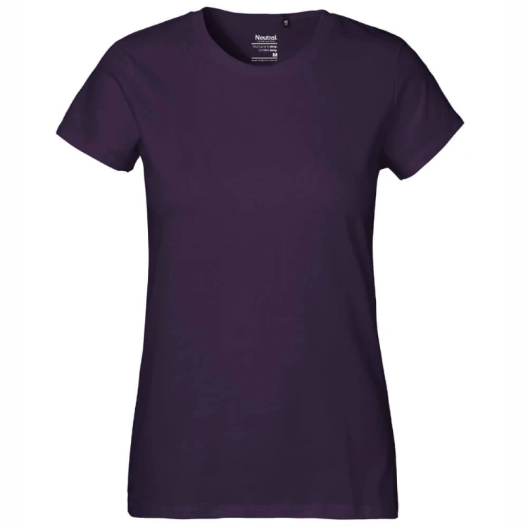O80001-purple-damska-koszulka-z-bawelny-organicznej-NEUTRAL-Classic