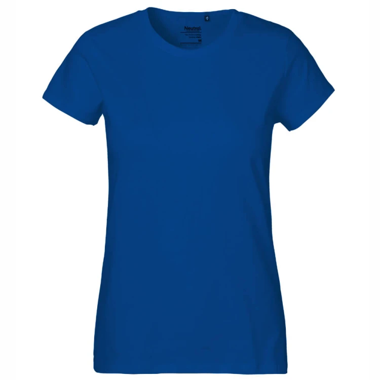 O80001-royal-blue-damska-koszulka-z-bawelny-organicznej-NEUTRAL-Classic
