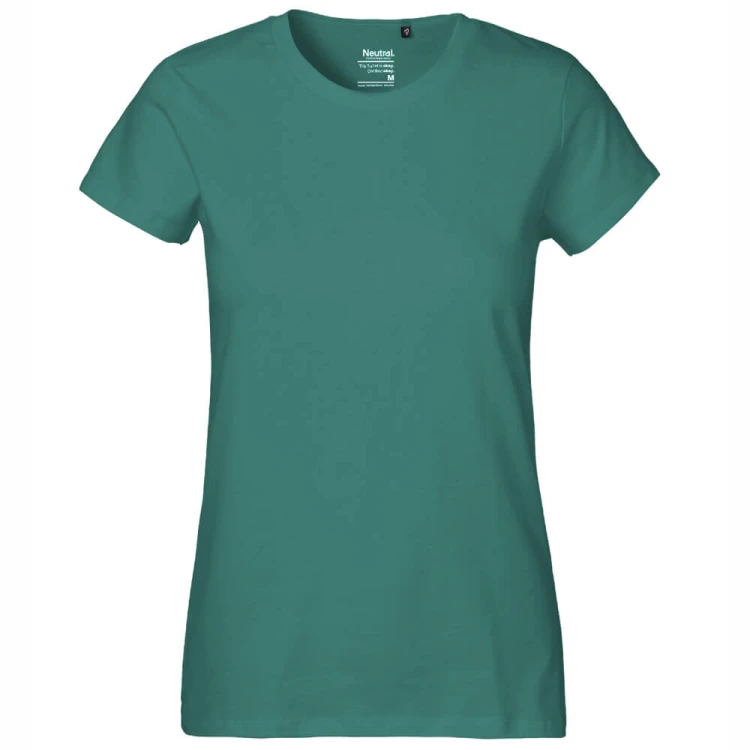 O80001-teal-damska-koszulka-z-bawelny-organicznej-NEUTRAL-Classic