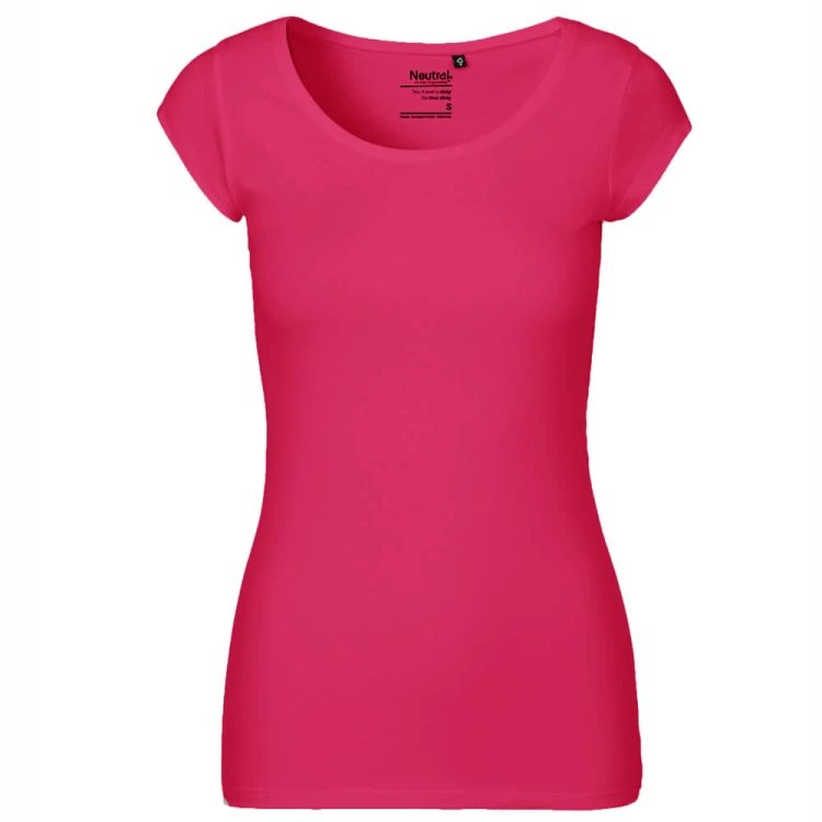 O81010-pink-damska-koszulka-z-bawelny-organicznej-szerokim-dekoltem-NEUTRAL