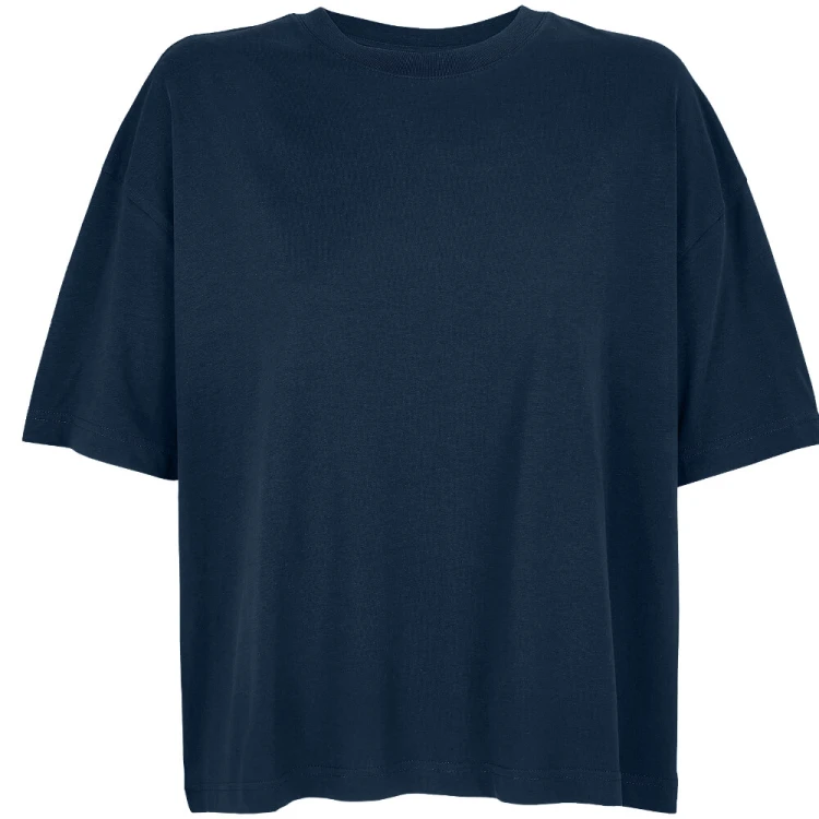 03807-french-navy-koszulka-damska-z-bawelny-organicznej-SOL'S-Boxy-Oversized