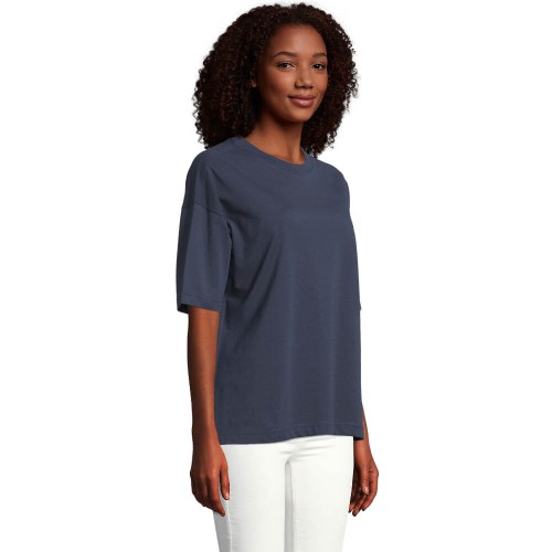 03807-french-navy-koszulka-damska-z-bawelny-organicznej-SOL'S-Boxy-Oversized