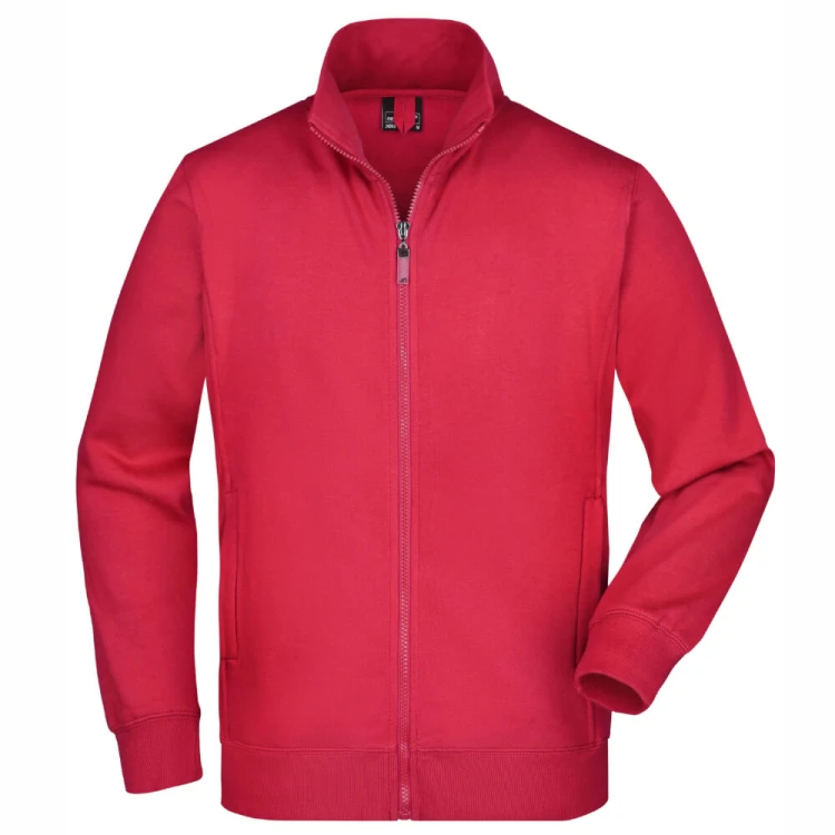 JN046-red-meska-bluza-rozpinana-DAIBER