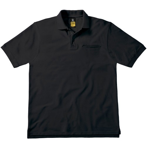 PUC11-black-meska-koszulka-polo-z-kieszenia-B&amp;C-PRO-Energy
