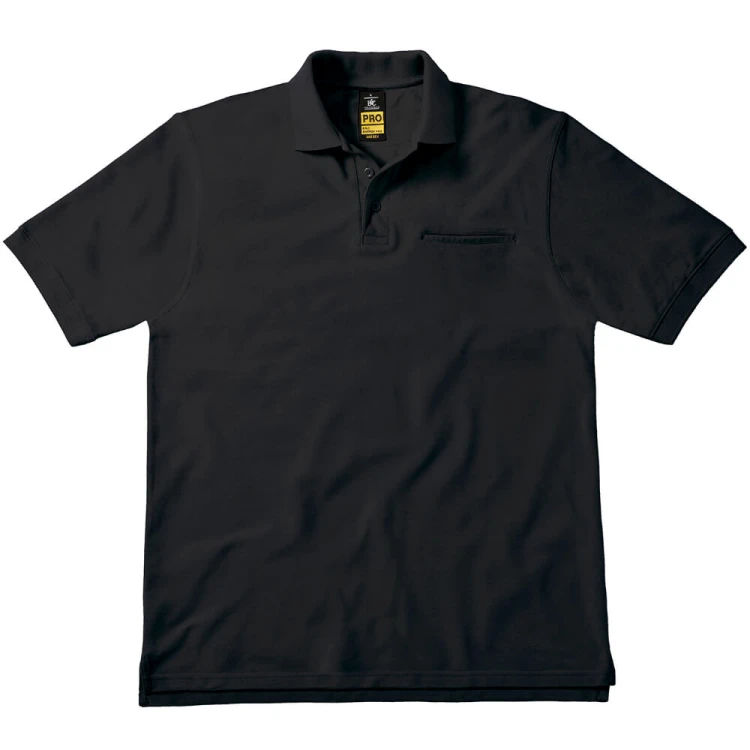 PUC11-black-meska-koszulka-polo-z-kieszenia-B&amp;C-PRO-Energy